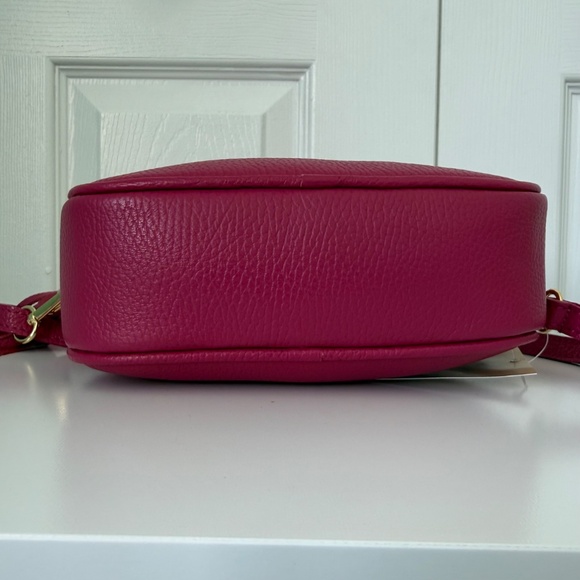 BOTTEGARO | NWT Pink Italian Leather Crossbody Bag - Picture 6 of 6